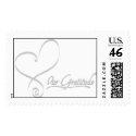 Heart Thank You Postage postage