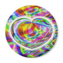 Heart Tie Dye Magnet