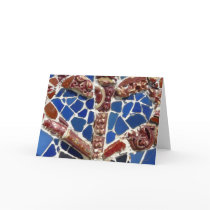 Heart Tiles from Barcelona Greeting Cards
