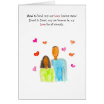 Heart to Heart BF/BM Medium Bright Greeting Card