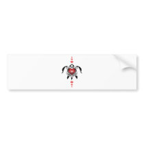 Heart-turtle Bumper Sticker