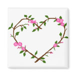 Heart vines magnet