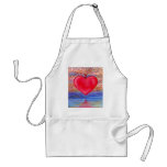 Heart Water Reflection Aprons