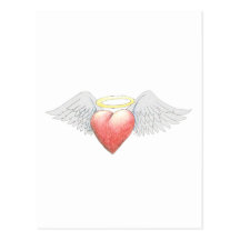 Heart Wing Halo Postcards