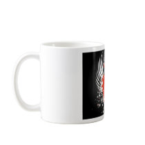 Heart & Wings Design Coffee Mugs