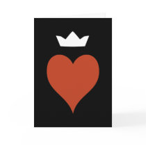 Heart with Crown Greeting Card