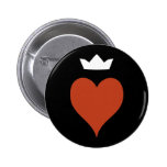 Heart with Crown Pins
