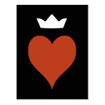 Heart with Crown Post Cards