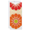 Heart with flowers rack cards