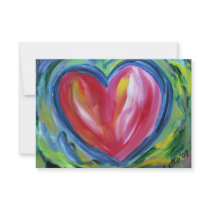 Heart with Hope Custom Small Invitation or Invite