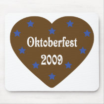 Heart with Oktoberfest icon Mousepad