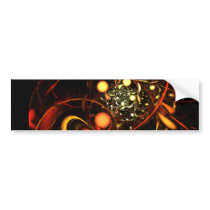 Heartbeat Abstract Art Bumper Sticker