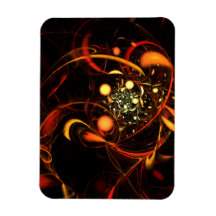 Heartbeat Abstract Art Premium Magnet