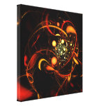 Heartbeat Abstract Art Wrapped Canvas Print canvas prints