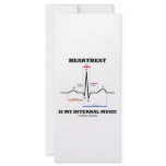 Heartbeat Is My Internal Music (ECG/EKG) rack cards