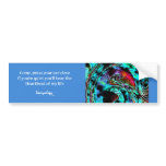 Heartbeat Poem & Art Bumper Sticker bumper stickers