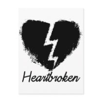 Heartbroken Anti Valentine's Day Post Card