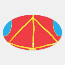 HEARTH Karuna Reiki Energy Oval Stickers