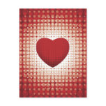 Hearts1314 red white heart shapes love sweetheart postcards