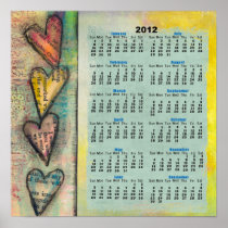 Hearts 2011 Wall Calendar Poster