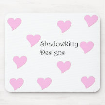Hearts A-flutter mousepad