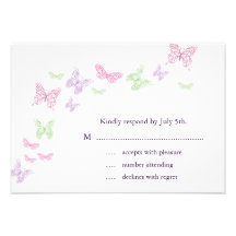Heart's a Flutter RSVP Custom Announcement