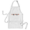 Hearts and Crowns Motif aprons