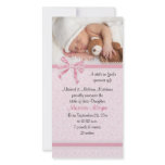 Hearts and Lace Photo Birth Announcement photo cards