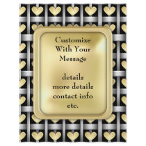 Hearts And Metal Weave Flyers