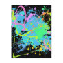 HEARTS AND PAINT SPLATTER POSTCARDS