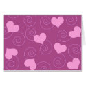 Hearts and swirls cards