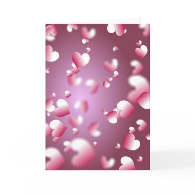 hearts background card by prawny