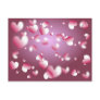 hearts background post card