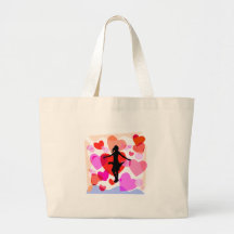 Hearts ballroom dancer canvas bag