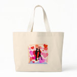 Hearts ballroom dancing canvas bag