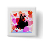 Hearts ballroom dancing pins
