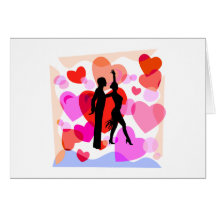 Hearts ballroom dancing card