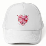 HEARTS, BUTTERFLIES AND PINK RIBBON hats