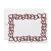 Hearts Chain Frame Personalized Invitation