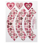 Hearts Confection Cupcake Wrapper flyers