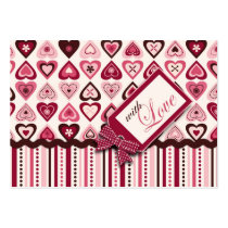 Hearts Confection Gift Tag B Business Card Templates