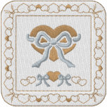 Hearts embroidered shirts
