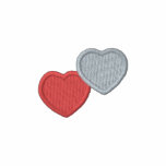 Hearts embroidered shirts