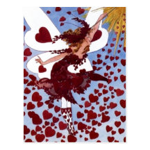 Hearts Fairy Postcard