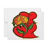 Hearts & Flower #0033 invitations