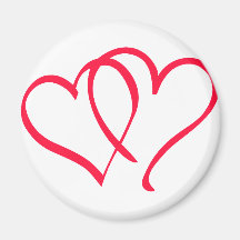 hearts fridge magnets