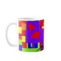 hearts geometric mugs