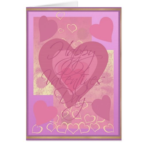 Hearts Happy Valentines Day Card