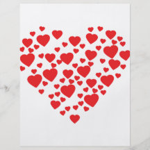 hearts in heart icon custom flyer