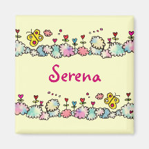 Hearts in the Clouds Customisable Magnet